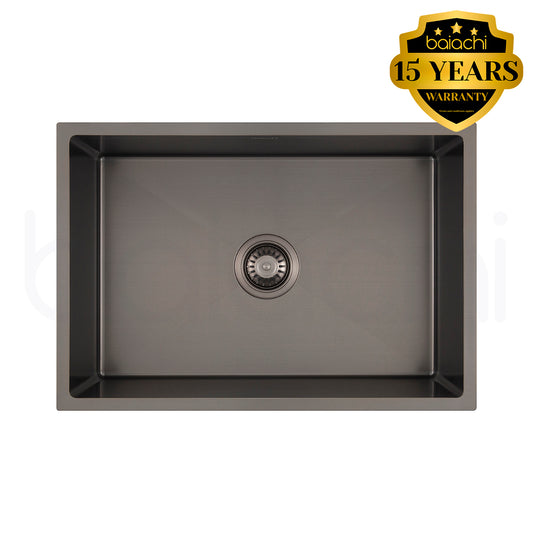 Baiachi 640X440mm Handmade Laundry Kitchen Sink Top/Under Mount Antique Brass