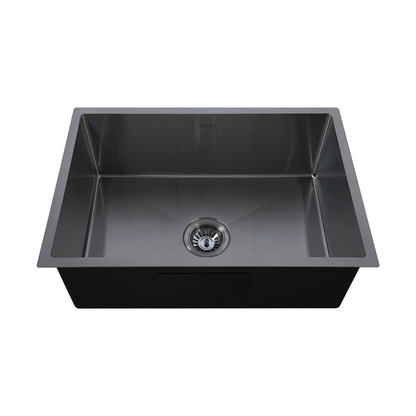 640X440mm Handmade Laundry Kitchen Sink Top/Under Mount Gun Metal