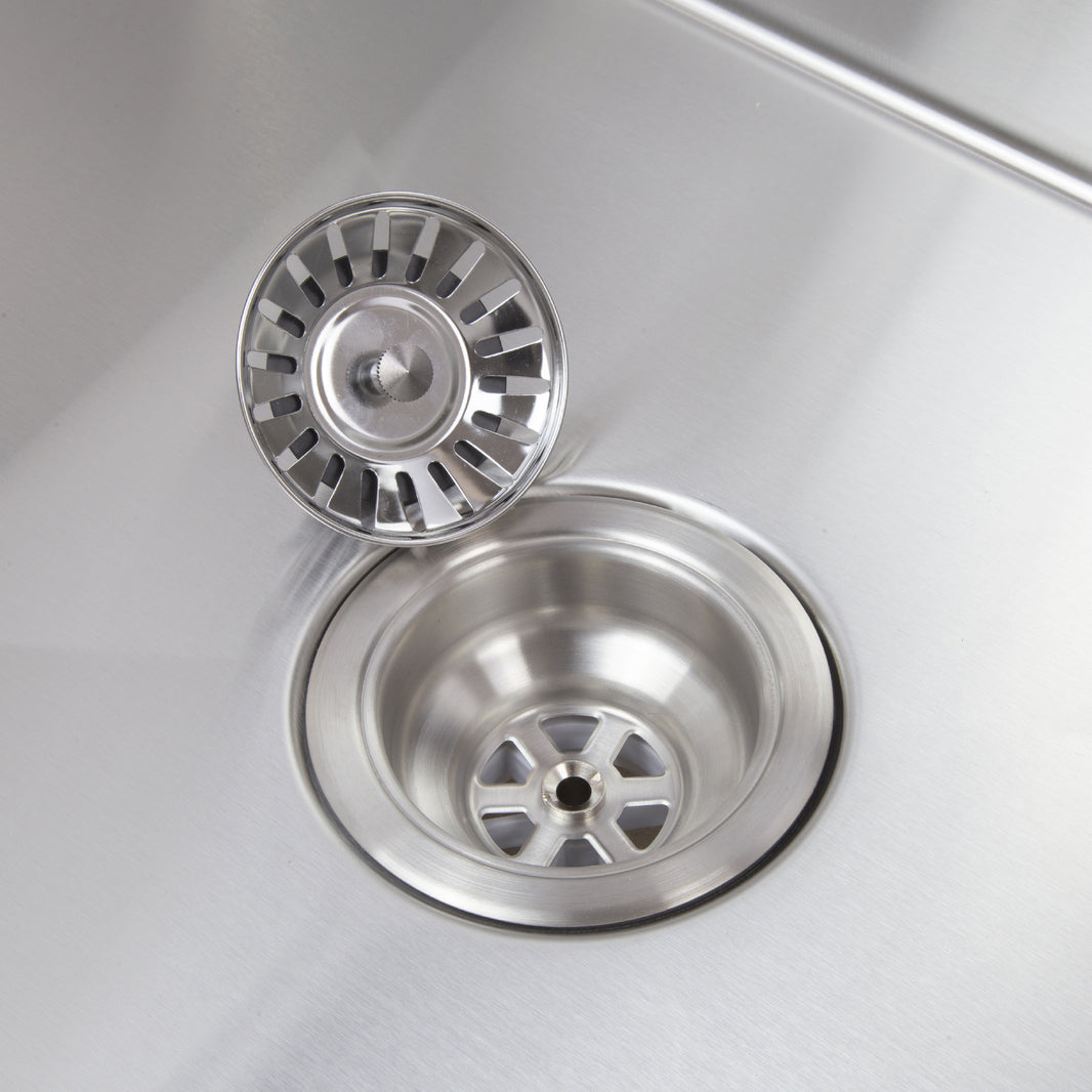 640X440mm Handmade Laundry Kitchen Sink Top/Under Mount Stainless Steel