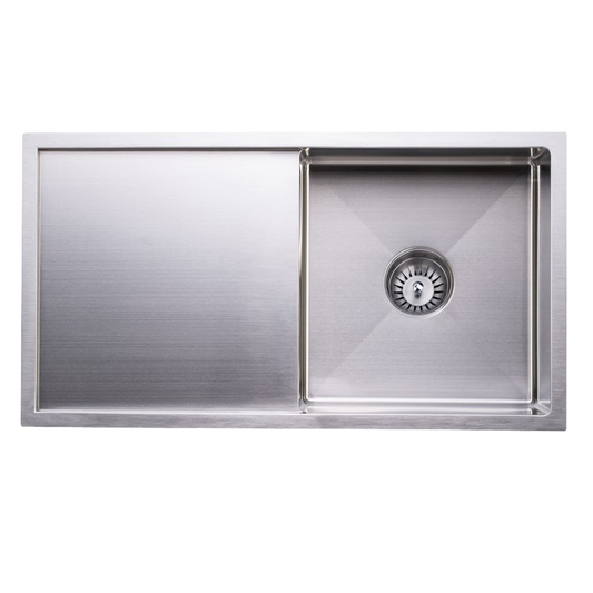 740X440mm Handmade Laundry Kitchen Sink Top/Under Mount Stainless Steel