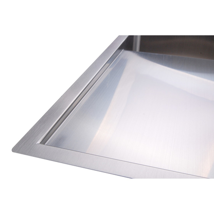 740X440mm Handmade Laundry Kitchen Sink Top/Under Mount Stainless Steel