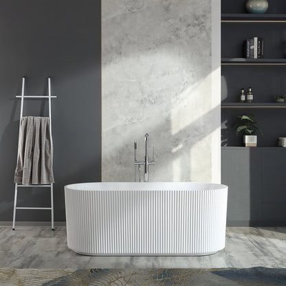 Baiachi Florence 1500 Fluted Oval Freestanding Bath MK2