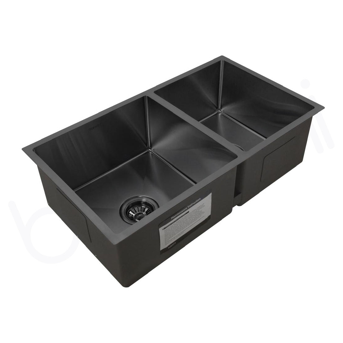 780X440mm Handmade Laundry Kitchen Sink Top/Under Mount Gun Metal