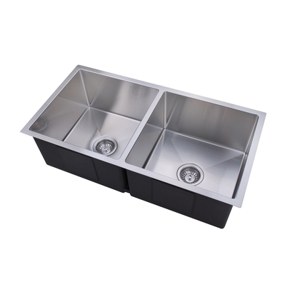860X440mm Handmade Laundry Kitchen Sink Top/Under Mount Stainless Steel