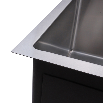 860X440mm Handmade Laundry Kitchen Sink Top/Under Mount Stainless Steel