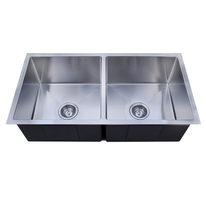 860X440mm Handmade Laundry Kitchen Sink Top/Under Mount Stainless Steel