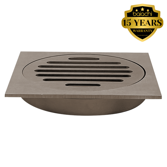 Baiachi 110X110mm Bathroom Shower 100mm Floor Waste Drain Antique Bronze