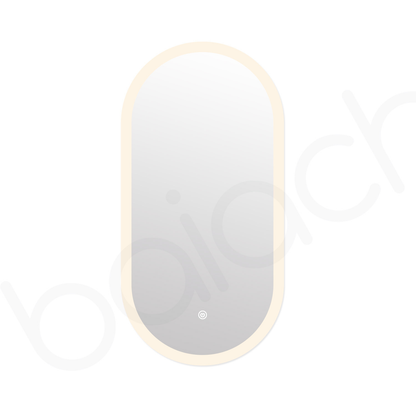 Baiachi Cora LED Oval 450mmx900mm Frameless Mirror