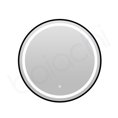 Baiachi Otus LED Round 600mm Frame Mirror Matte Black