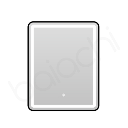 Baiachi Eden LED Square 600mmx750mm Frame Mirror Matte Black