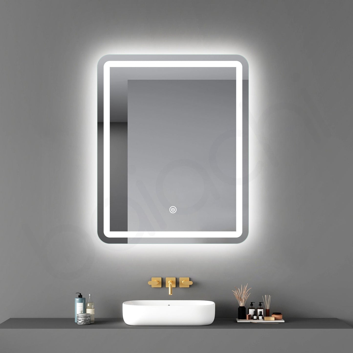 Baiachi 600x750 LED Rectangle Frameless Mirror