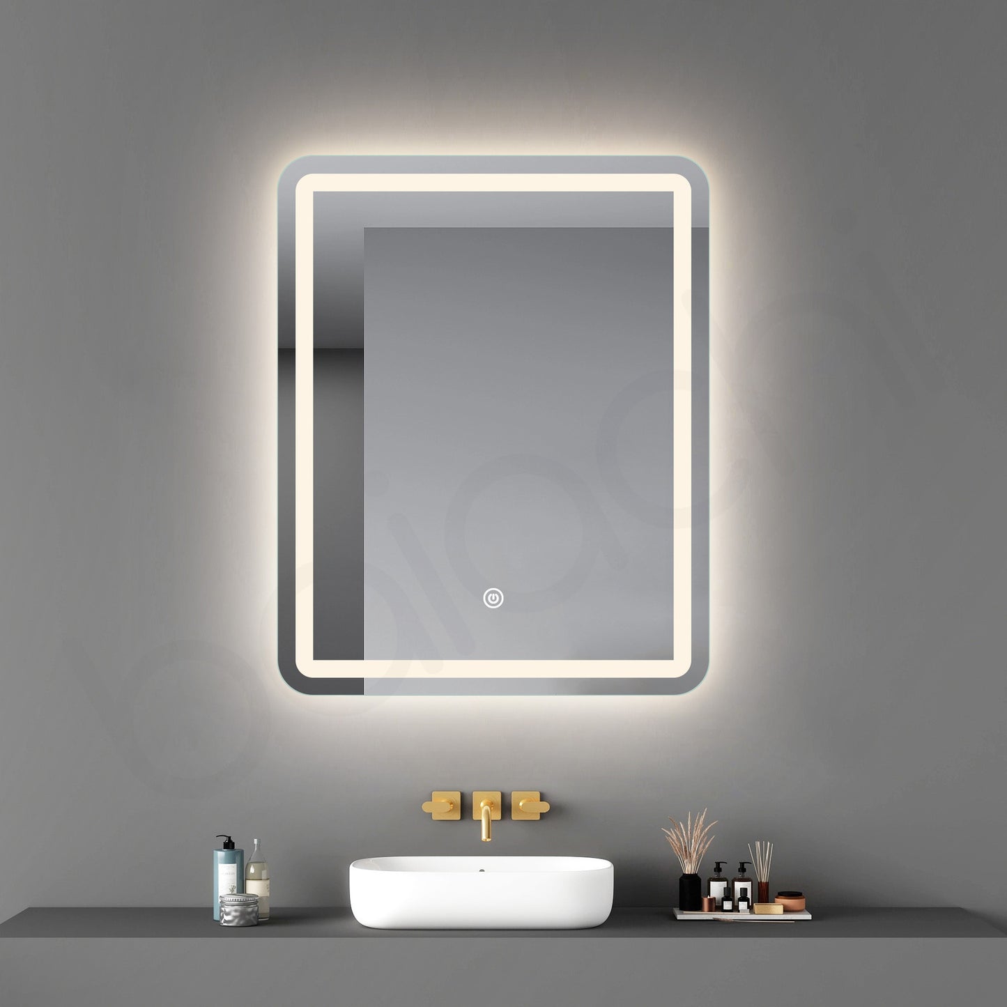Baiachi 600x750 LED Rectangle Frameless Mirror
