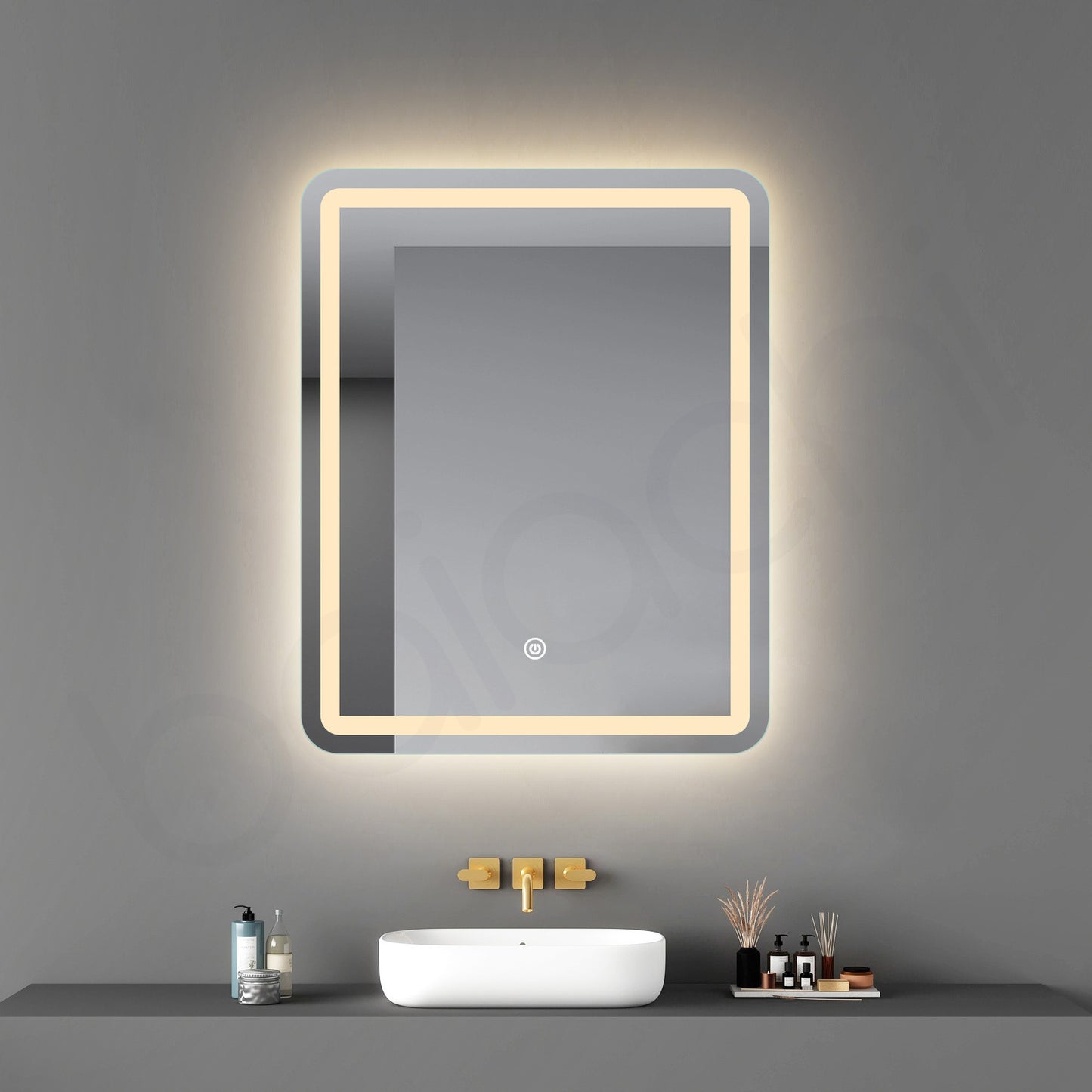 Baiachi 600x750 LED Rectangle Frameless Mirror