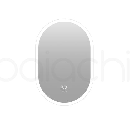 Baiachi Cora LED Oval 600mmx900mm Frameless Mirror.