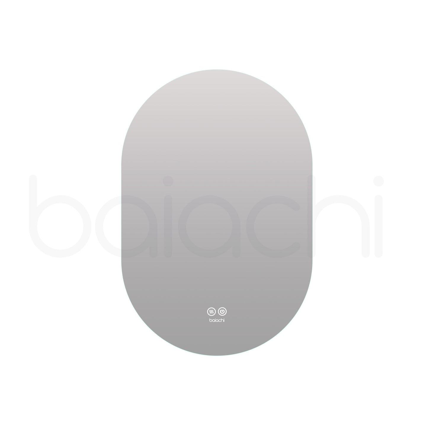 Baiachi LED Oval 600x900mm Backlit Anti-Fog Mirror