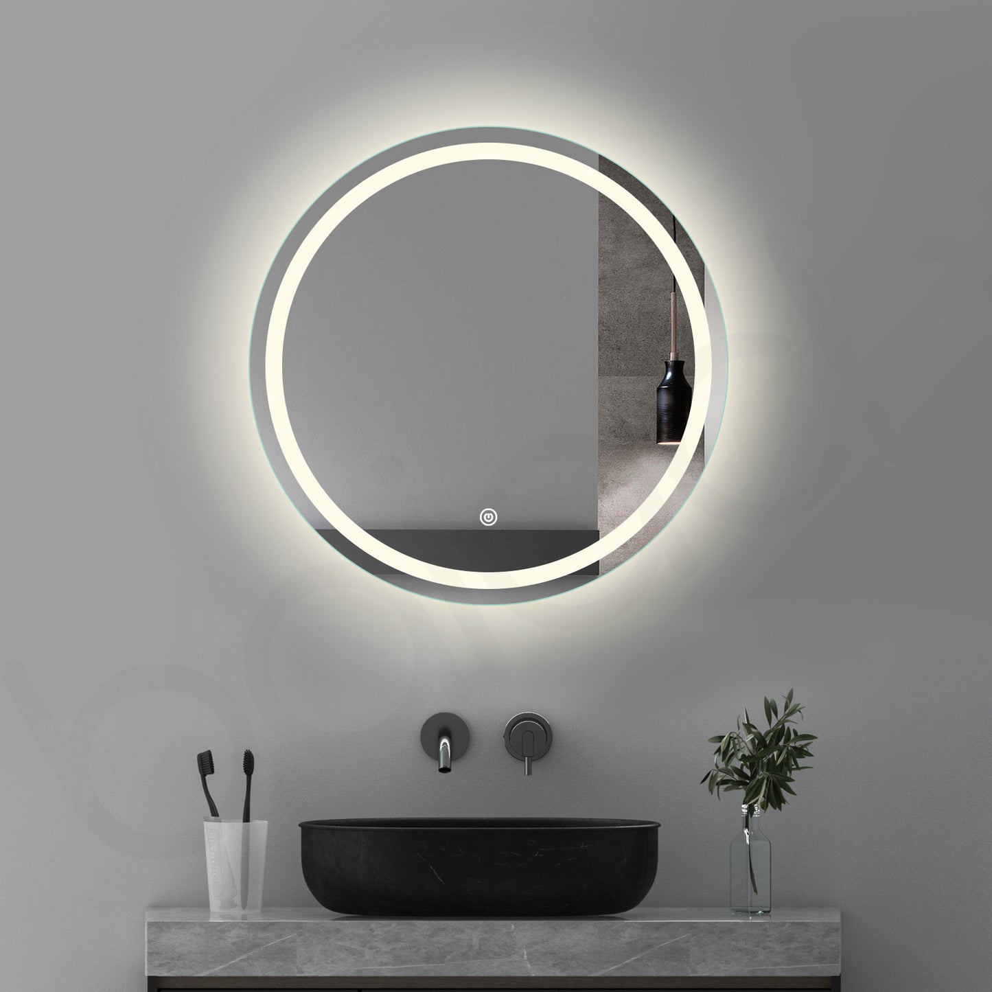 Baiachi Otus LED Round 750mm Frameless Mirror