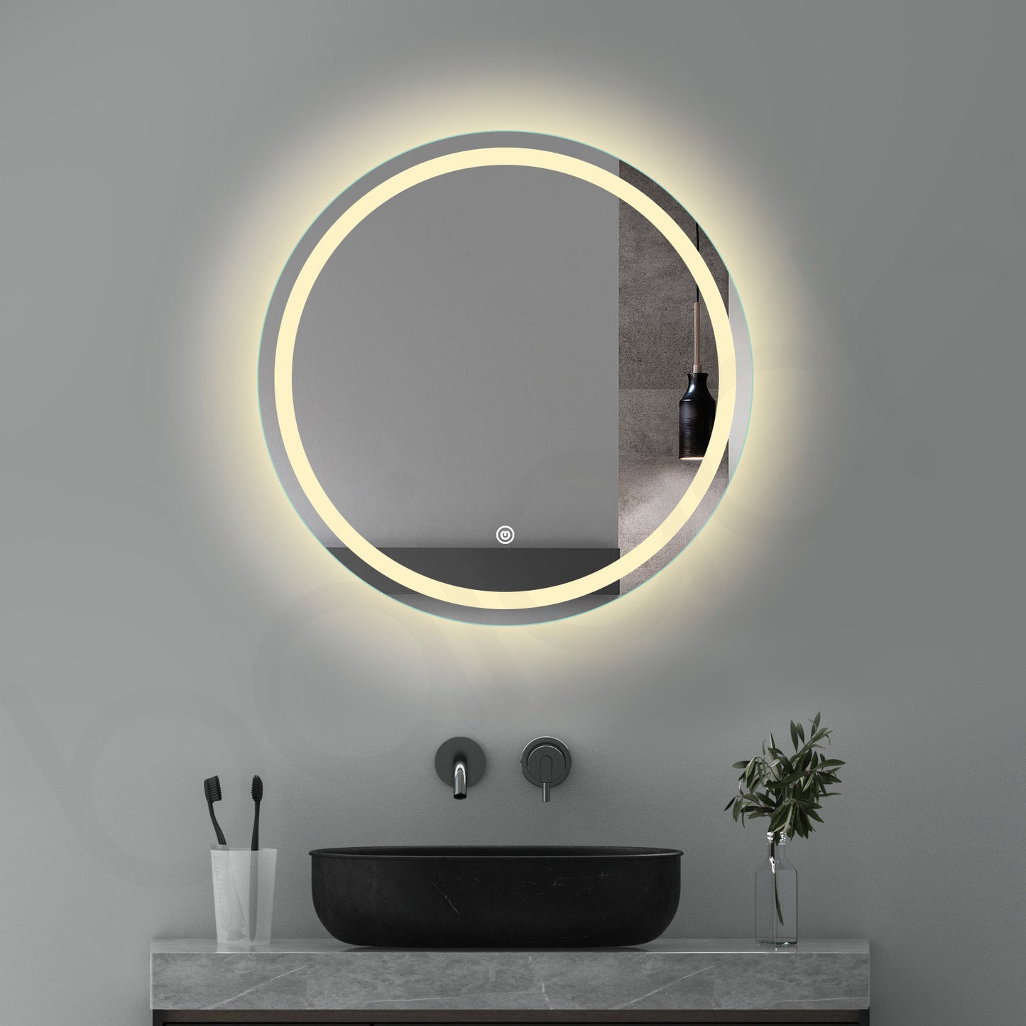 Baiachi Otus LED Round 750mm Frameless Mirror