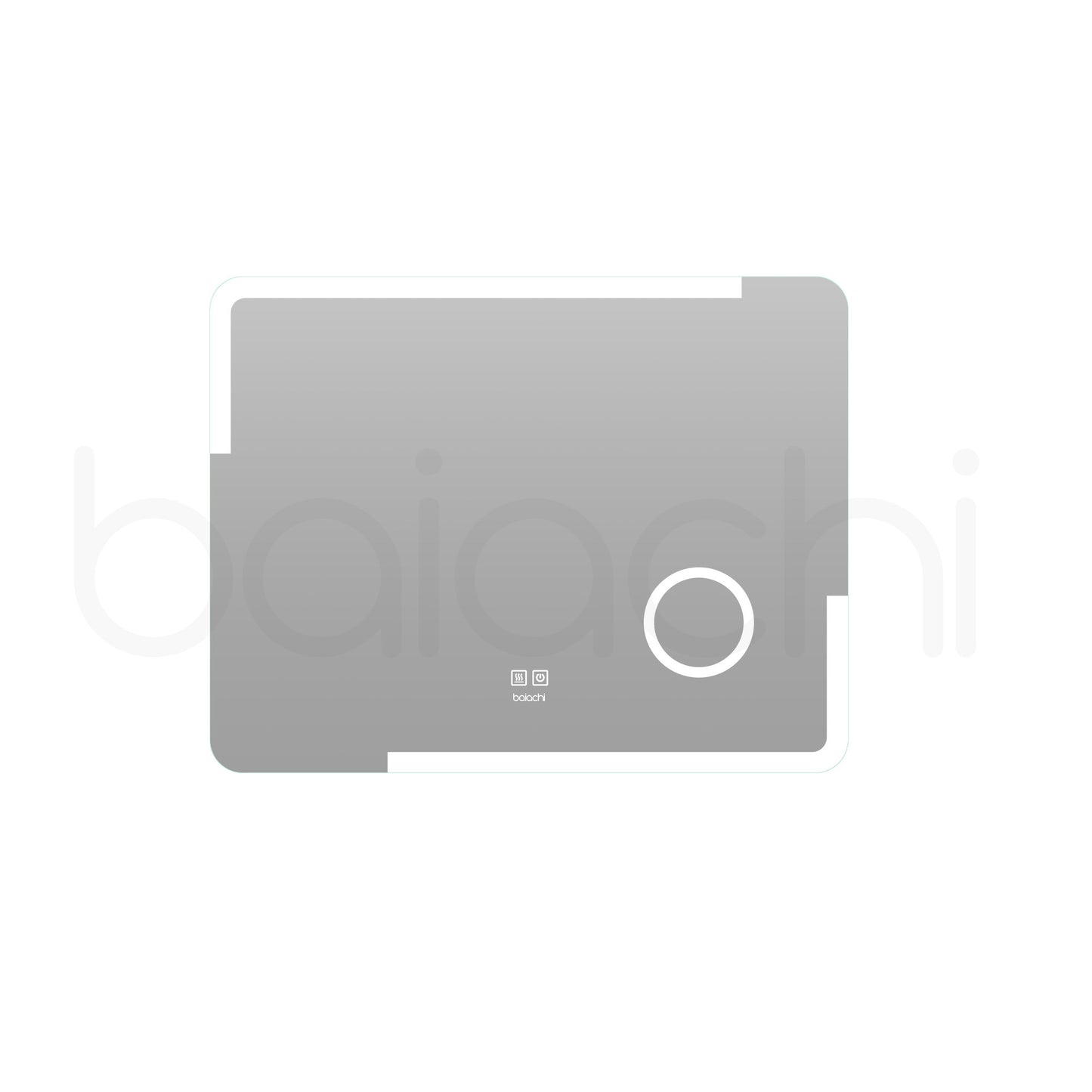 Baiachi LED Square 900x700mm Anti-Fog Mirror with Magnifier