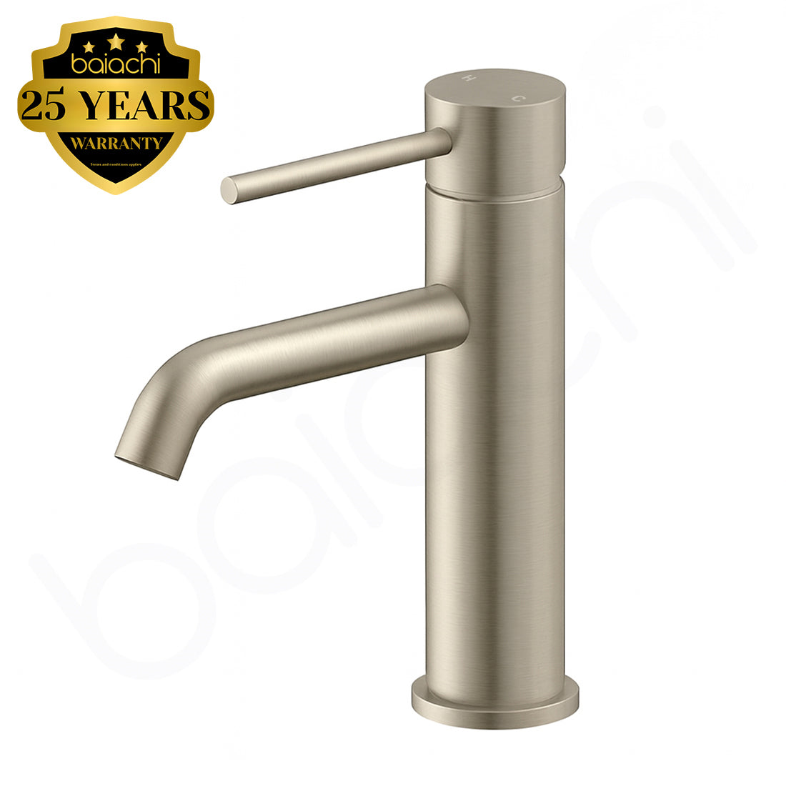 Baiachi Moreton Slimline Basin Mixer Brushed Nickel