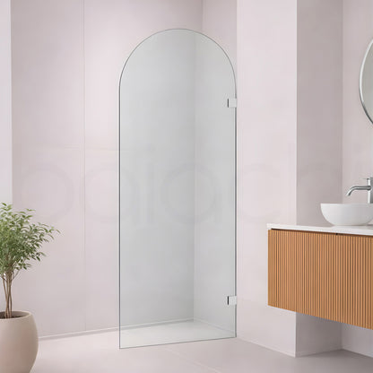 Baiachi 1200mm Arched Glass Fixed Panel Shower Screen Chrome