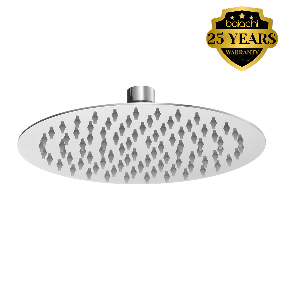 Moreton Round Stainless Steel Shower Head 200mm Chrome