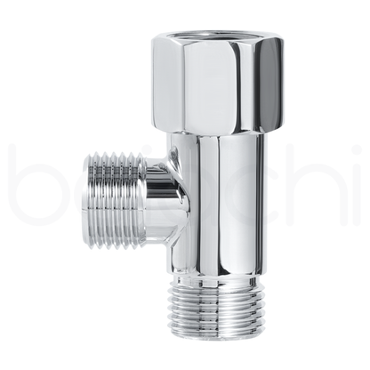 Baiachi 3 way T connector Stainless Steel 1/2"Fx1/2"Mx2 Chrome