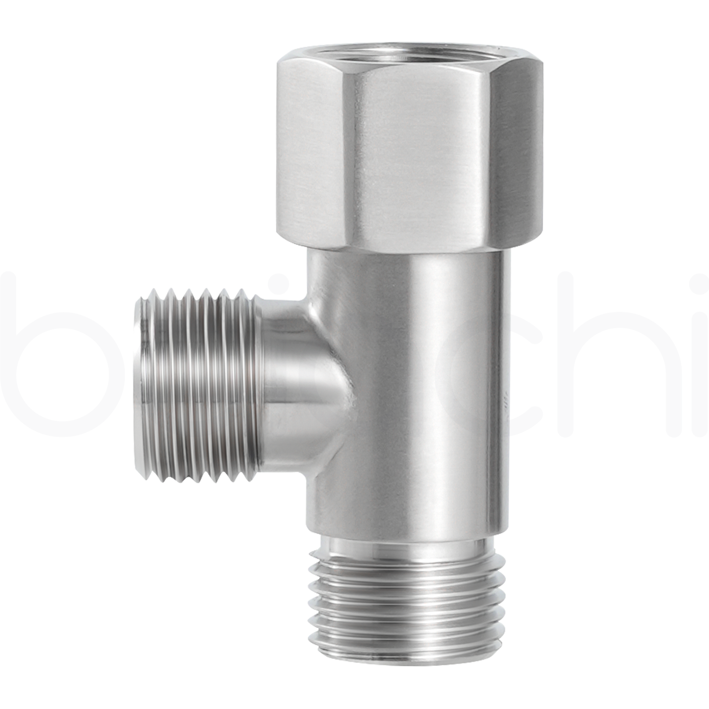 Baiachi 3 way T connector Stainless Steel 1/2"Fx1/2"Mx2