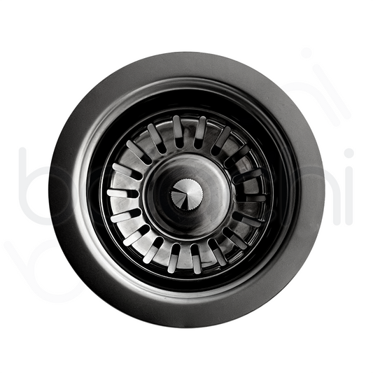 Baiachi Stainless Steel Basket Kitchen Sink Waste 50mm Gun Metal