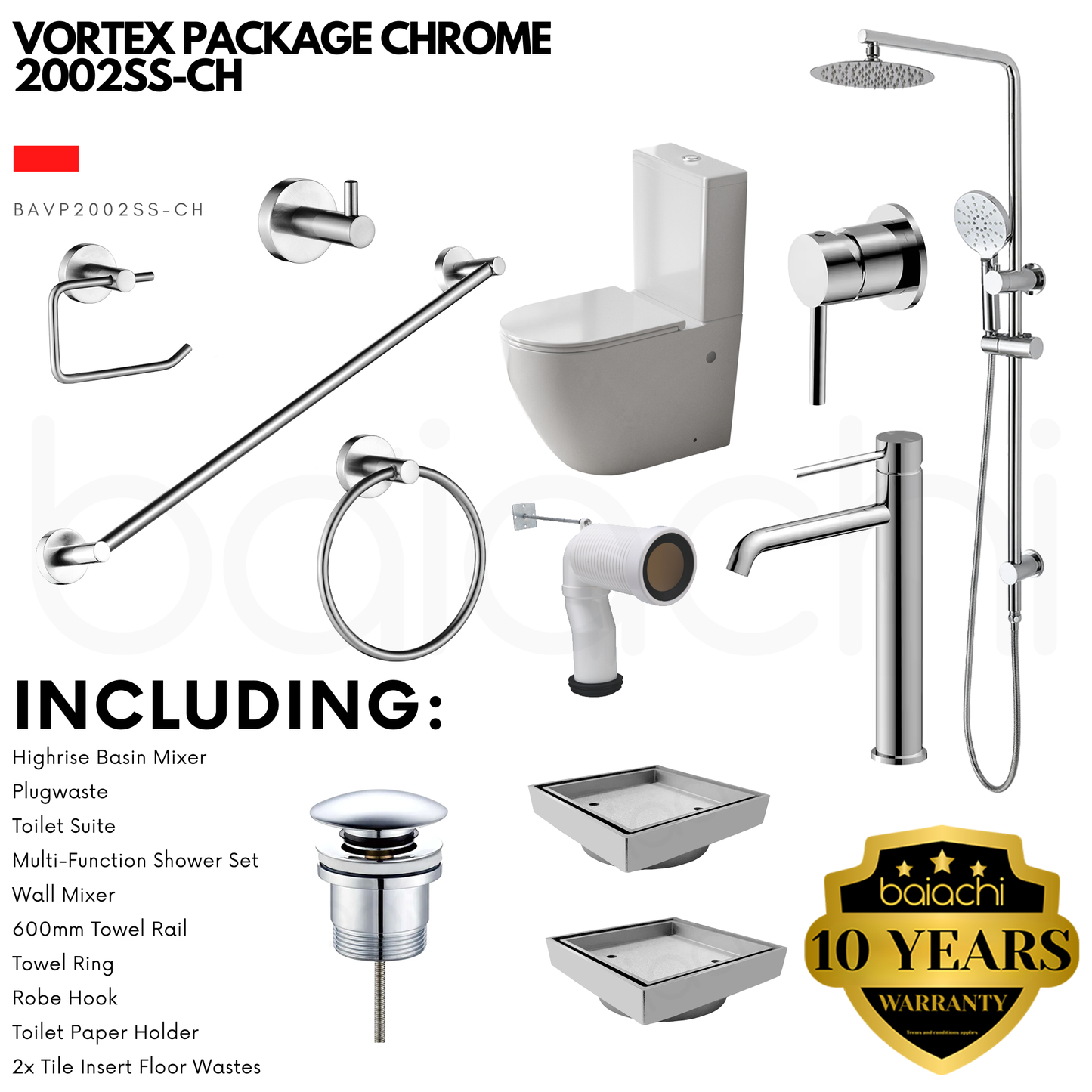 VORTEX PACKAGE CHROME 2002SS-CH