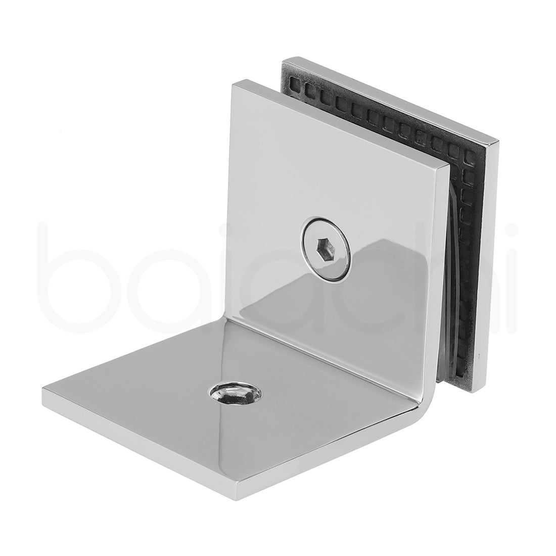 Baiachi 1000mm Arched Glass Fixed Panel Shower Screen Chrome