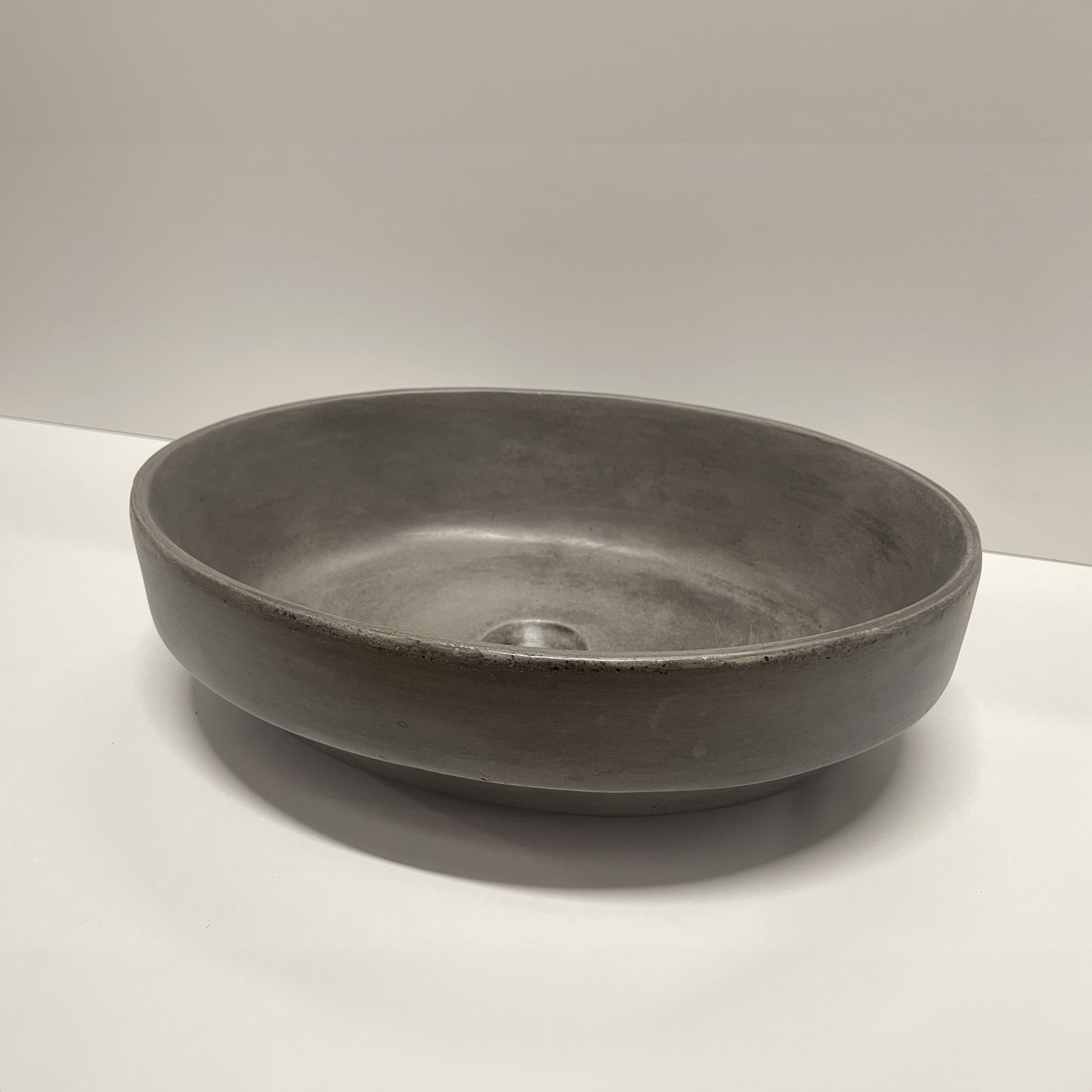 Spring Hill Designs Calista Oval Semi Inset Concrete Basin Charcoal