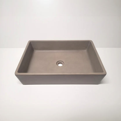 Spring Hill Designs Aila Rectangular Above Counter Concrete Basin Cement