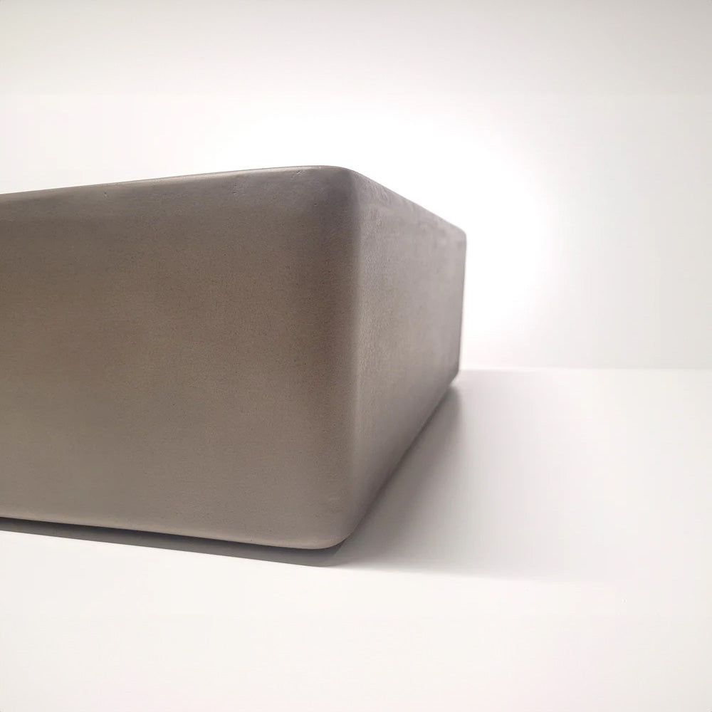 Spring Hill Designs Aila Rectangular Above Counter Concrete Basin Cement
