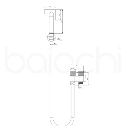 Baiachi Shattaf Toilet Shower Bidet Sprayer Stainless Steel 304 Antique Bronze