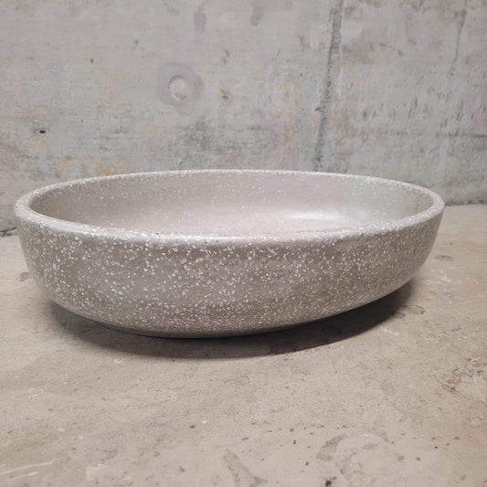 Spring Hill Designs Helia Petite Oval Above Counter Concrete Basin Grey Terrazzo