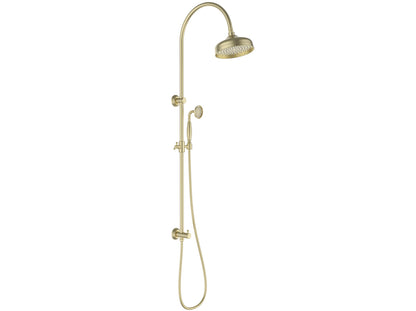 Ikon Clasico round multi function shower Combo Brushed Gold