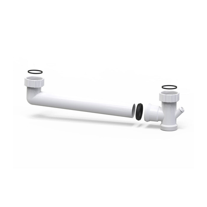 Holman 50mm Double Bowl Connector up to 300mm PVC Pipe with Single Dishwasher Connection Nipple