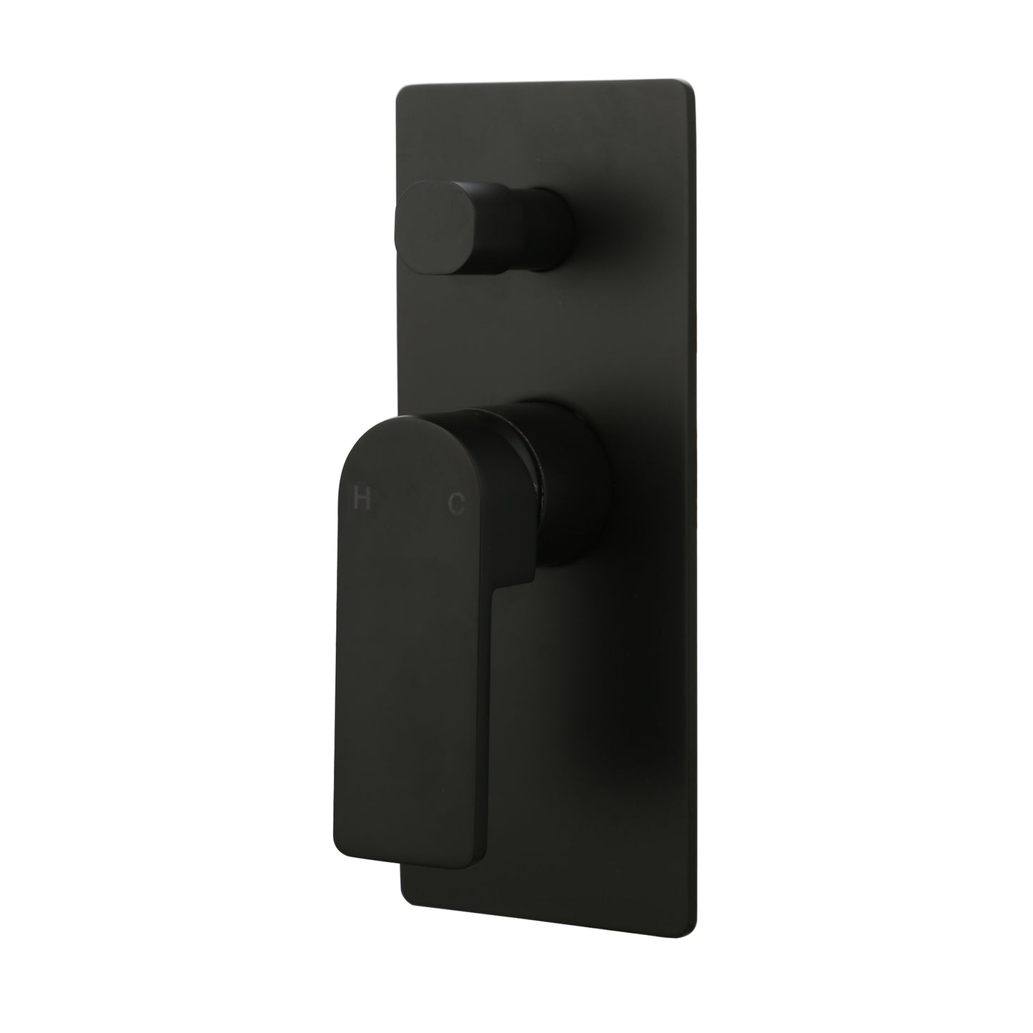 Ikon Flores Wall Mixer with Diverter Matte Black