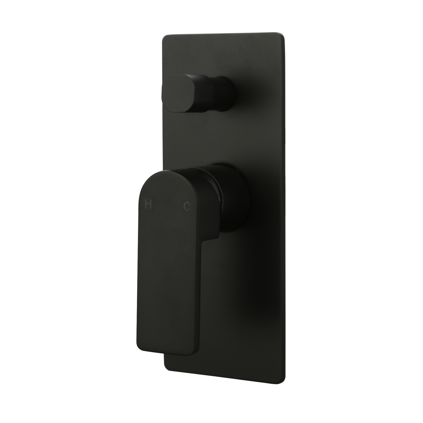 Ikon Flores Wall Mixer with Diverter Matte Black