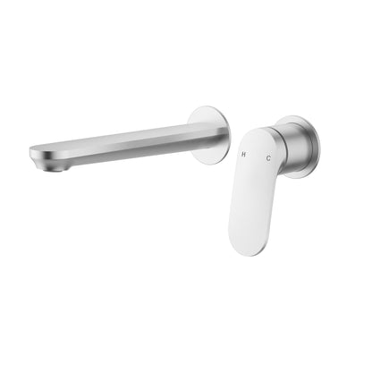 Sulu II Wall Basin Mixer Brushed Nickel