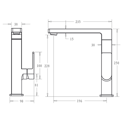 Ikon Ceram Kitchen Mixer Chrome