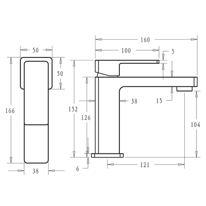 Ikon Ceram Basin Mixer Chrome