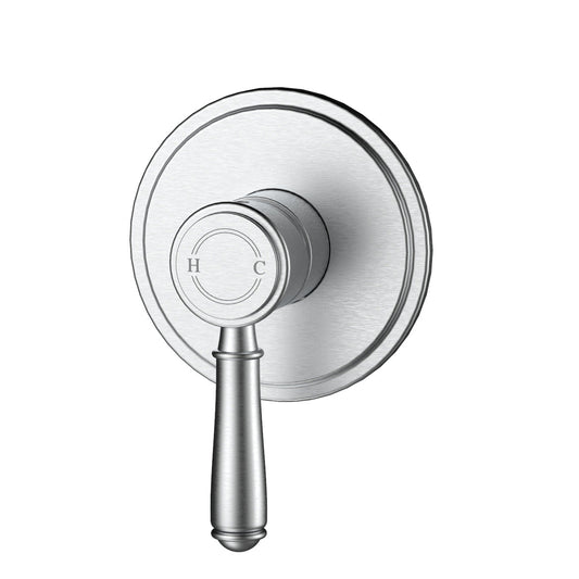 Ikon Clasico Wall Mixer Brushed Nickel