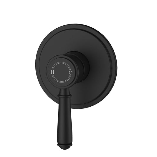 Ikon Clasico Wall Mixer Matte Black