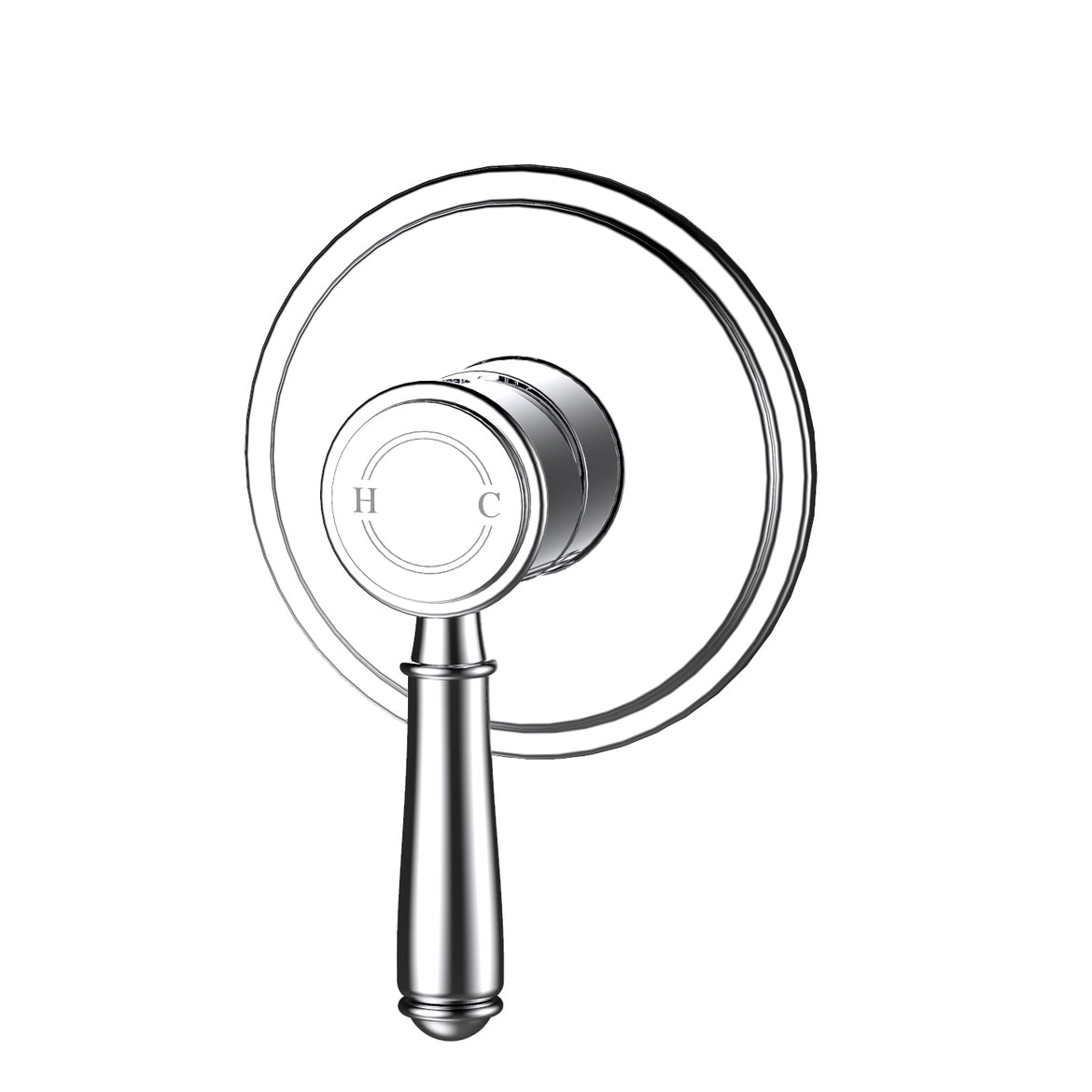 Ikon Clasico Wall Mixer Chrome