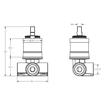 Ikon Clasico Wall Mixer Chrome