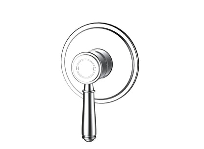 Ikon Clasico Wall Mixer Chrome