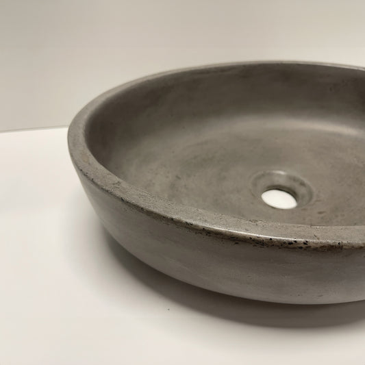 Spring Hill Designs Helia Petite Oval Above Counter Concrete Basin Charcoal