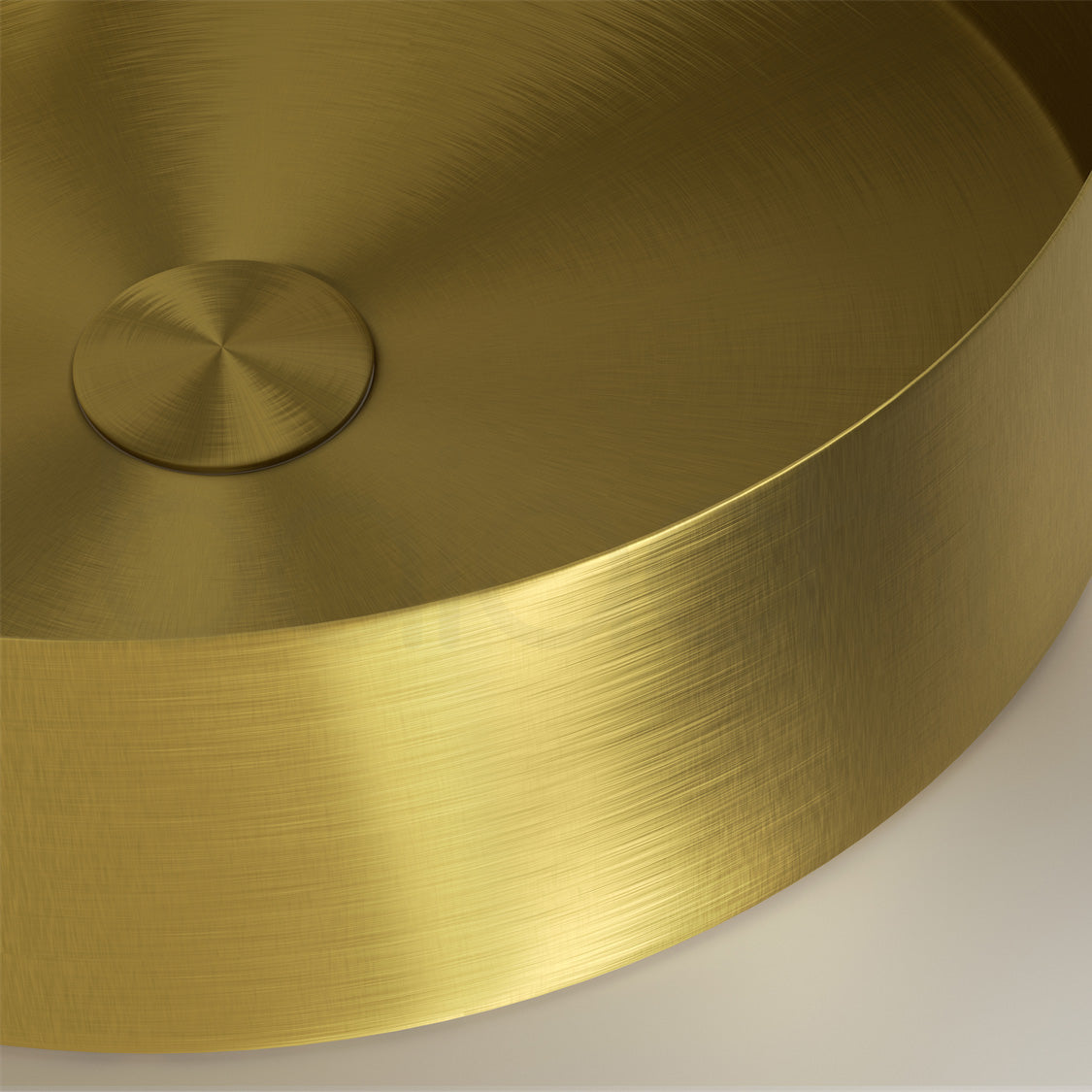 Baiachi 380mm Stainless Steel Brushed Gold Above Counter Top Basin