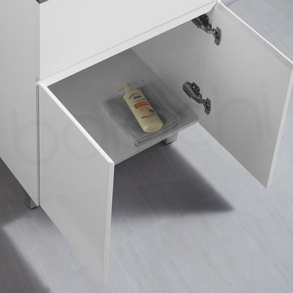 Baiachi 39L PVC Water Proof Laundry Cabinet Stainless Steel Handmade Sink 600*400*870mm